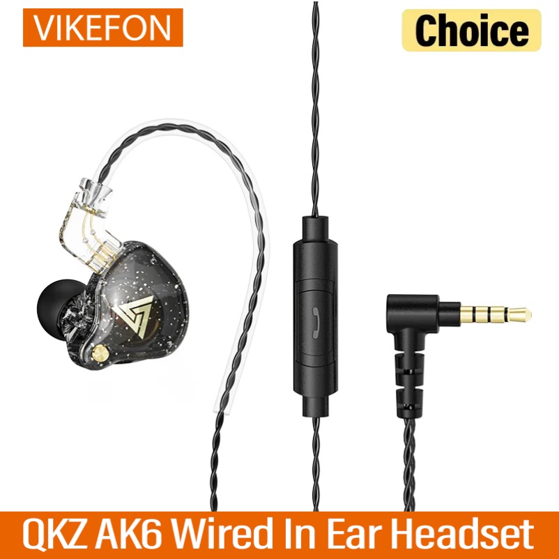 In Ear Monitors For Singers - QKZ AK6 Pro In-Ear-Monitor-Kopfhörer mit Kupfer-Treiber,