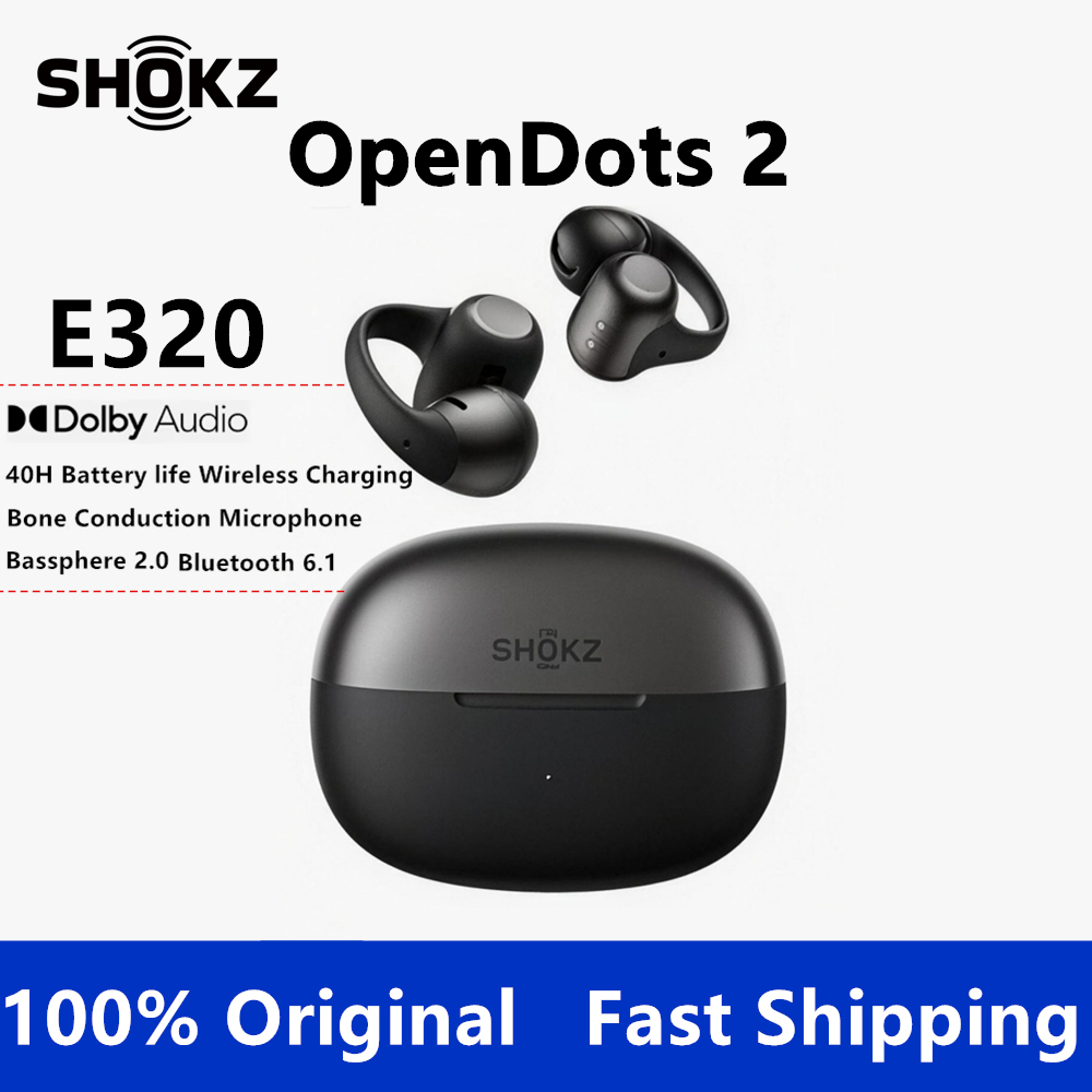 Type C Wired Earphones With Mic - SHOKZ OpenDots 2 Open Bluetooth-Kopfhörer Clip-On