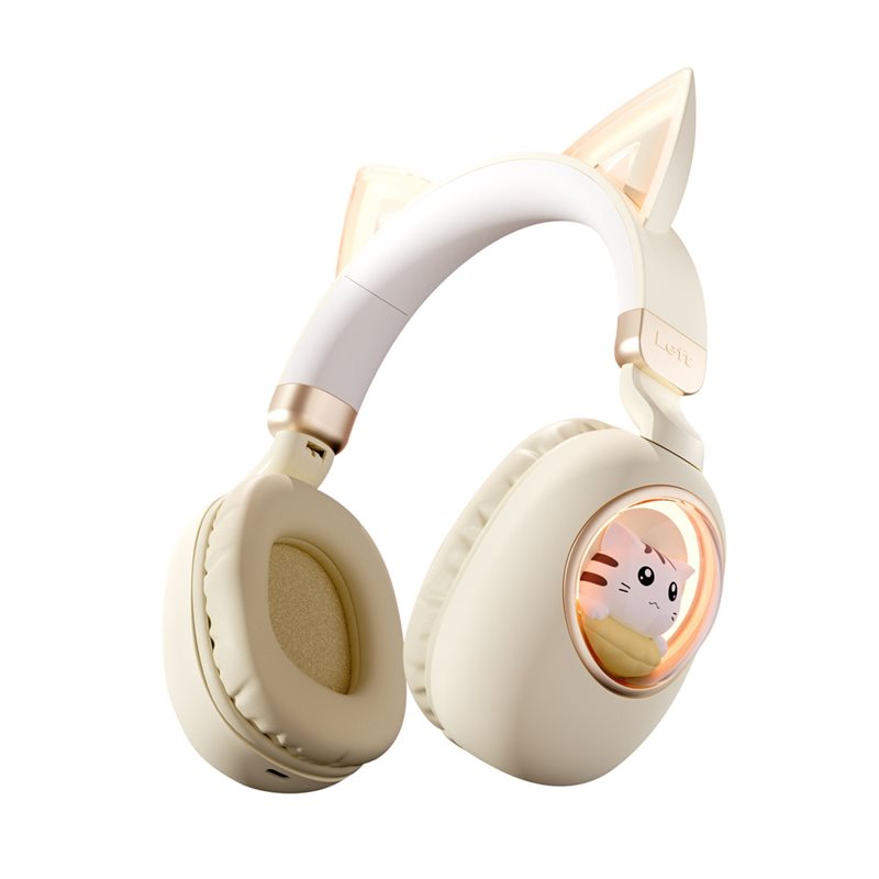 Cat Ear Bluetooth Headset Led - Faltbares Bluetooth 5.3 kabelloses Headset mit