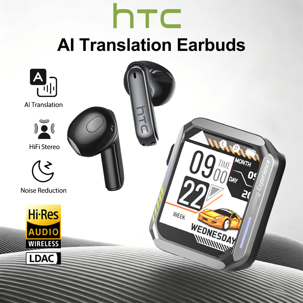 Speakers - HTC Gaming Bluetooth-Kopfhörer mit Mikrofon, Echtzeit-Übersetzungs-Ohrhörer,