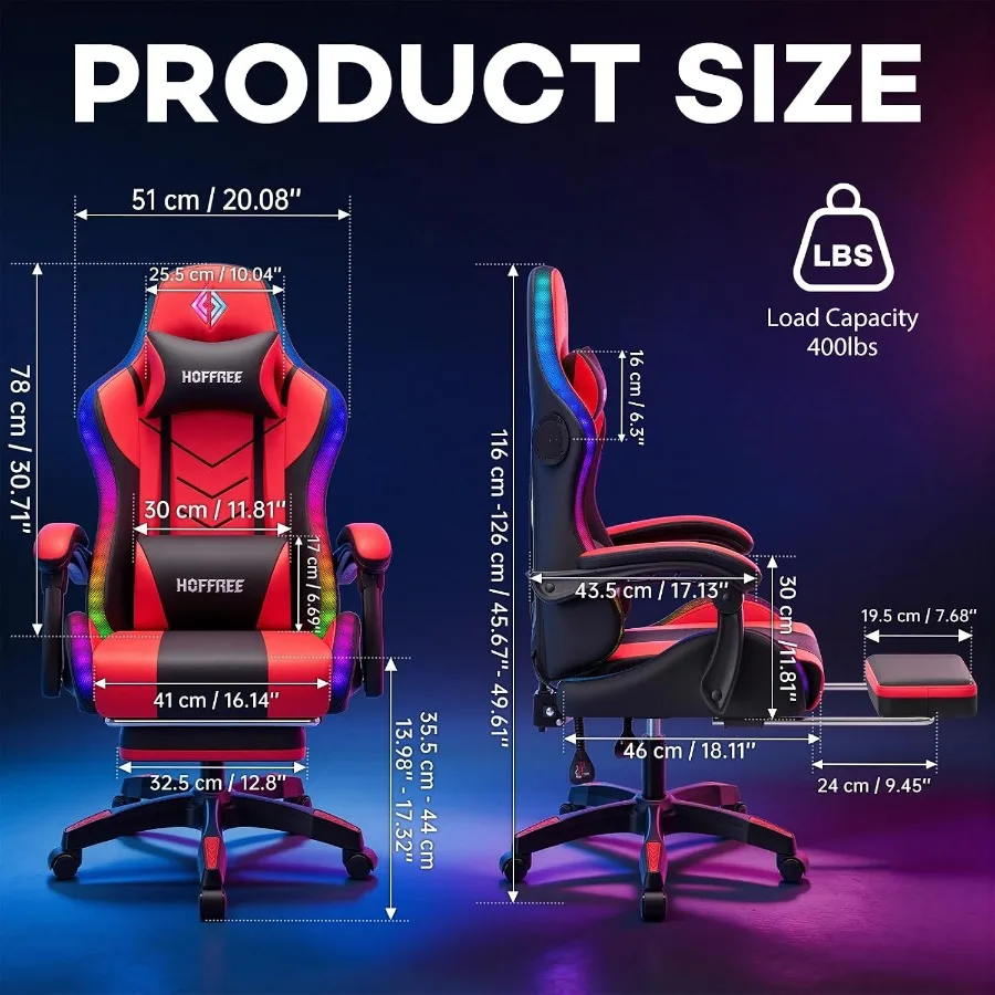 RGB-Gaming-Stuhl mit Lautsprec – Speakers Bewertung und Preis