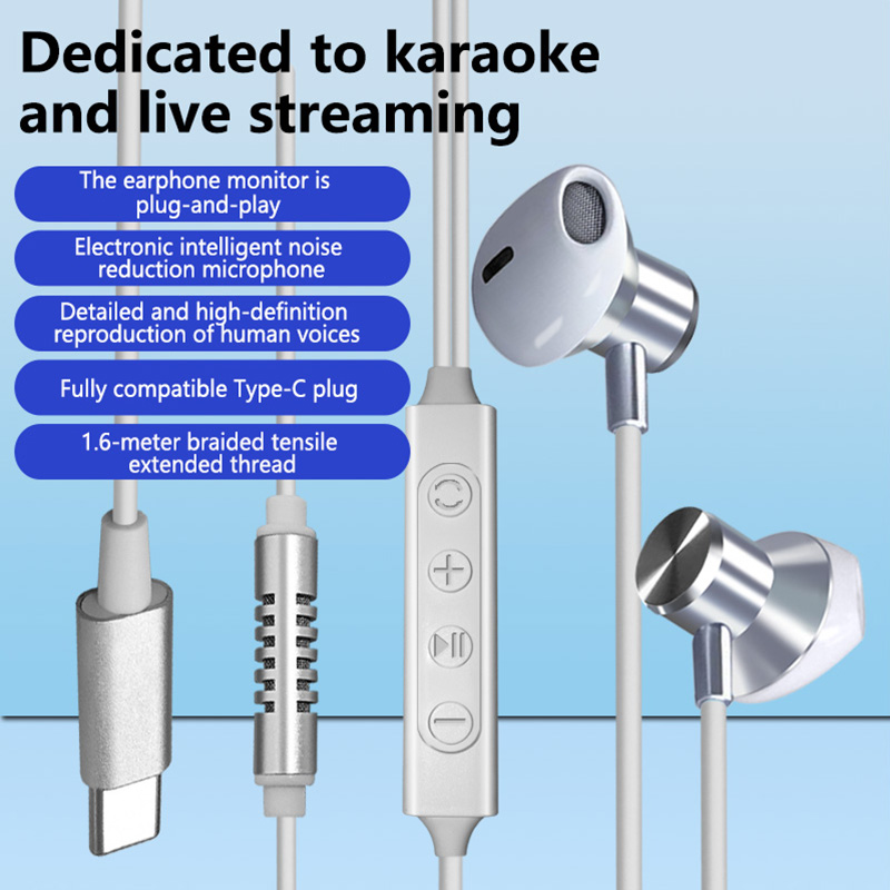 Typ-C Kabelgebundene Karaoke-K – In Ear Monitors For Singers Bewertung und Preis